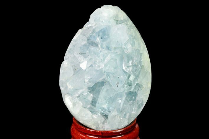 Crystal Filled Celestine (Celestite) Egg Geode - Madagascar #172664